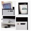 Letterboxes Mailbox -Style Simple Outdoor Wall-Mounted Postbox Company Suggestion Box Unit Suggestion Storage Box Inbox (White) (White) view 4