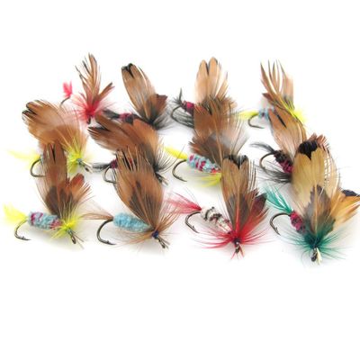 KTGCOZS Pack of 12 Fly Fishing Flies Wooly Bugger Flies Handmade Fly Fishing Flies Rubber