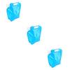 HANABASS 3pcs Portable Folding Water Storage Bag Camping Water Container Food-grade Hiking Outdoor Survival Accessory view 1