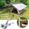 plplaaoo 2PCS Multifunctional Camping Lantern Hanger Hooks, Tent Light Lamp Hanging Hooks, High Compressive Strength Stainless Steel Lantern Hanger Camping for Camping Tent view 3