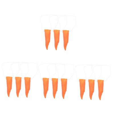 BESTonZON 12pcs Fake Nose for Halloween Carnival Clown Nose Snowman Novelty Snowman Decor Party Dress-up