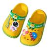 JUXI Toddler Clogs Girls Boys Clogs Garden Shoes Cartoon Slides Toddler Sandals Beach Kids Slippers (Yellow,7) view 1