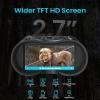 Night Vision Googles - Black - 1312FT Infrared Night Vision Binoculars Military Tactical, Rechargeable Hands-Free Nightvision Goggles, 2.7" Screen, 8X Digital Zoom view 2