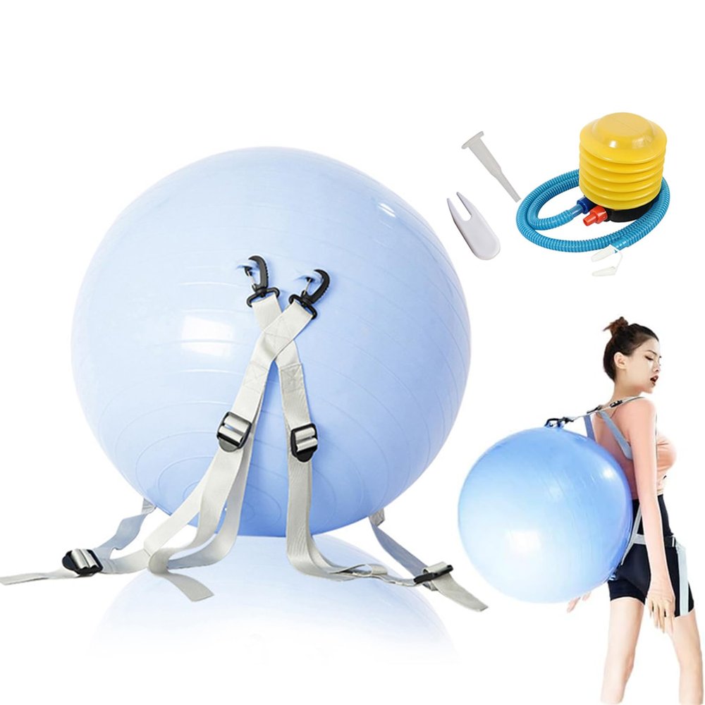 LINGHGD Yoga Ball for Somersault & Backflip Training, Adjustable Straps, Fitness & Yoga Exercises