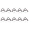 10 Pcs Climbing Hanger Climbing Anchor, Climbing Hanger Lightweight Stainless Steel Climbing Anchors for Caving Exploration Engineering Protection view 1