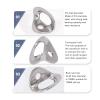 10 Pcs Climbing Hanger Climbing Anchor, Climbing Hanger Lightweight Stainless Steel Climbing Anchors for Caving Exploration Engineering Protection view 2