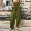 Palazzo Pants for Women Beach Pants for Women Womens Bohemian Pants Women's Pants Casual Loose Black Pants Women Work Outfits for Women,C-Bronze,Small view 2