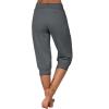 Womens Linen Pants High Waisted Pants for Women Black Scrub Pants for Women Wide Leg Sweatpants for Women Camo Cargo Pants Capris for Women Plus Size,B-Dark Gray,Small view 3