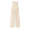 Linen Pants Women Summer Linen Capri Pants for Women Woman Shorts Palazzo Pants for Tall Women Denim Palazzo Pants for Women Plus Size Work Clothes for Women,Beige,Small view 3