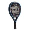 Black Crown - Paddle Racket Piton 12 Silver - Round Shape - Control and Power - Weight 355 to 370 g - Frame 38 mm with Double Tubular Carbon Fiber 80% - Resistant - Professional Level view 3