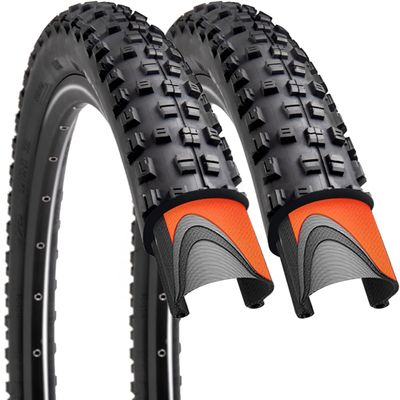 26/27.5/29x2.25 inch Bike Tires Pair Mountain Bike Tires 60 TPI Bicycle Tires Kevlar Foldable Tires Pack of 2 (2 Pack 27.5x2.25)