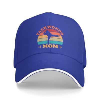 Peiyeety Funny Taekwondo Mom Hat Hat Taekwondo Mom Cap for Women Baseball Hat Graphic Caps Blue