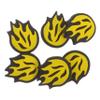 6pcs Fire Shaped Tennis Racket Vibration Dampener Tour Bite Tennis Racket Accessory view 1