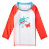 Toddlers and Baby Boys' 3-Piece Swimsuit Trunk Rashguard Set and Sun Hat Swimwear Bathing Suit Sunsuit Swim Shirt UPF 50+ Cute Crab 2-3T view 2