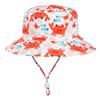Toddlers and Baby Boys' 3-Piece Swimsuit Trunk Rashguard Set and Sun Hat Swimwear Bathing Suit Sunsuit Swim Shirt UPF 50+ Cute Crab 2-3T view 4