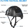 Bvawtrs Tactical Airsoft Gear Airsoft Mask and Helmet, Airsoft Full Face Mask, Detachable Airsoft Goggles,Paintball PJ Fast Helmet with Front NVG Mount and Side Rail, Black1 view 2