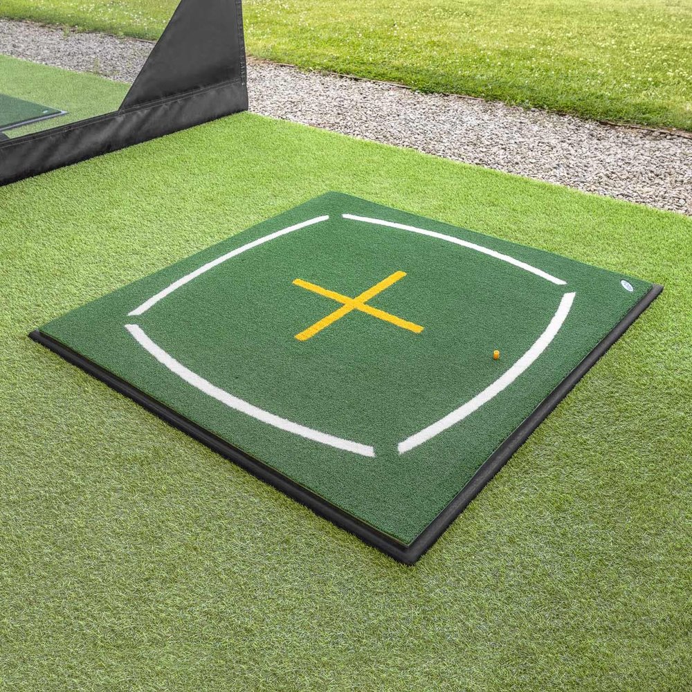 FORB Golf Hitting Mats | Premium Quality Golf Mats to Improve Your Swing - Available in 8 Styles with Multiple Size Options (Alignment Teaching Mat, Mat + Base)