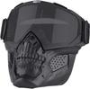 Bvawtrs Tactical Airsoft Gear Airsoft Mask and Helmet, Airsoft Full Face Mask, Detachable Airsoft Goggles,Paintball PJ Fast Helmet with Front NVG Mount and Side Rail view 4
