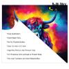 Water Painting Highland Cow Bull Print Tumbler Wrap Laminated with UV Protection for A Long Lasting Sleeve AI-006 - Road Rage Premium Decals - Fits Most Water Bottles - Easy Application view 4