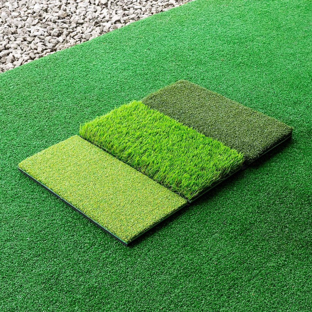 FORB Golf Hitting Mats | Premium Quality Golf Mats to Improve Your Swing - Available in 8 Styles with Multiple Size Options (Tri Turf Mat, Mat + Base)
