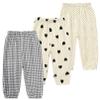 Easygou Kids Elastic Basic Harem Trousers Unisex Baby Boys Girls Casual Cotton Linen Loose Long Baggy Pants Toddler Clothes (2-3T,3PC Floral E,US,2 Years,3 Years,Age) view 1