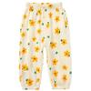 Easygou Kids Elastic Basic Harem Trousers Unisex Baby Boys Girls Casual Cotton Linen Loose Long Baggy Pants Toddler Clothes (1-2T,3PC Floral H,US,1 Year,2 Years,Age) view 2