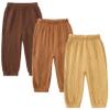 Easygou Kids Elastic Basic Harem Trousers Unisex Baby Boys Girls Casual Cotton Linen Loose Long Baggy Pants Toddler Clothes (1-2T,3PC Solid H,US,1 Year,2 Years,Age) view 1