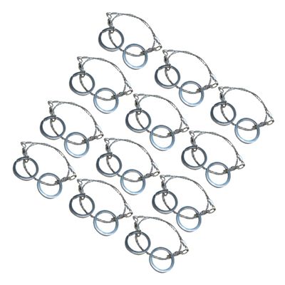 HOMSFOU Survival Outdoor Survival Saw Portable Hand Chain for Camping Hiking Hunting 4-ply Stainless Steel Wire Saw Survival Gear