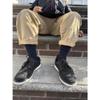 Rugged Soles 6 Pair Multi Pack Soft Cotton Solid Dress, Uniform Ribbed Crew Socks Navy Size Small, Boys 4-6Y, Shoe Size 10-13 view 2