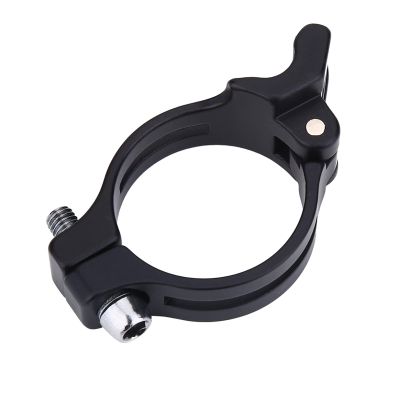 Odorkle Front Derailleur Clamp, Aluminium Alloy Front Derailleur Adapter Bike Derailleur Clamp Suitable for Braze on Front Derailleur (Black), 34.9mm, Odorklego94qw32ng-02
