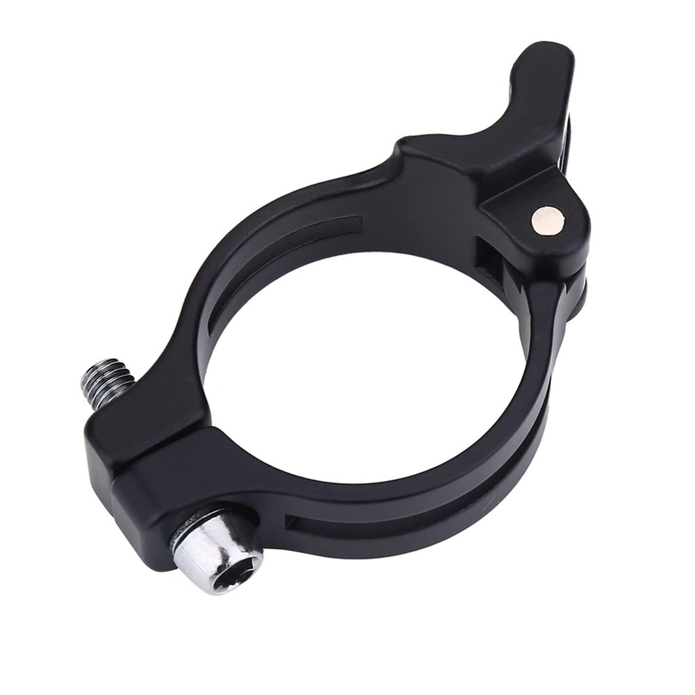 Odorkle Front Derailleur Clamp, Aluminium Alloy Front Derailleur Adapter Bike Derailleur Clamp Suitable for Braze on Front Derailleur (Black), 34.9mm, Odorklego94qw32ng-02