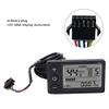 Odorkle S866 LCD Display, Display Meter Control Panel 24V 36V 48V Display LCD Meter with Plug for Electric view 4