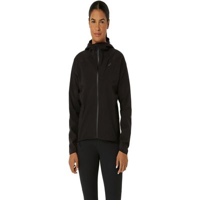 ASICS Women's METARUN WATERPROOF JACKET RUNNING Apparel, S, PERFORMANCE BLACK