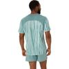 ASICS Men's ROAD ALL OVER PRINT Short Sleeve TOP RUNNING Top, XL, LIGHT CELADON/CELADON view 2