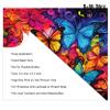 Road Rage Water Painting Butterfly Print Tumbler Wrap Laminated with UV Protection For A Long Lasting Sleeve AI-046 Premium Decals - Fits Most Water Bottles - Easy Application view 4