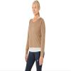 ASICS Women's NAGINO Run Long Sleeve TOP Running Apparel, XS, Pepper/Oatmeal view 3