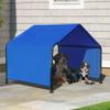 ShelterLogic 5' Outdoor Pet Shade, Versatile Pet Canopy Tent for Medium to Large-Breed Dogs, Cats, Small Animals and Livestock, Blue view 2