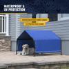 ShelterLogic 5' Outdoor Pet Shade, Versatile Pet Canopy Tent for Medium to Large-Breed Dogs, Cats, Small Animals and Livestock, Blue view 3