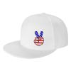 ADTEMP American Flag Peace Sign Unisex Baseball Cap Outdoor Travel Sun Protection Cap Casual Cap Sandwich Cap White view 1