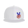 ADTEMP American Flag Peace Sign Unisex Baseball Cap Outdoor Travel Sun Protection Cap Casual Cap Sandwich Cap White view 2