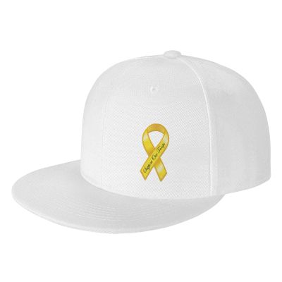 ADTEMP Support Our Troops Yellow Ribbon Unisex Baseball Cap Outdoor Travel Sun Protection Cap Casual Cap Sandwich Cap, White