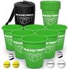 BucketBall | Team Color Edition | Combo Pack (Green/Green): Original Yard Pong Game: Best Camping, Beach, Lawn, Outdoor, Family, Adult, Tailgate, Jumbo, Giant Game view 1