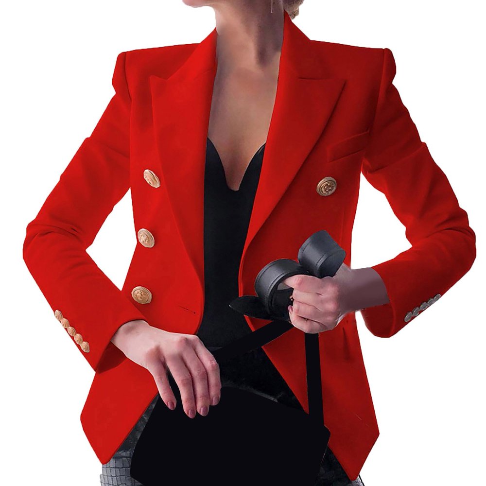 Womens Blazer Fashion Casual 2024 Office Work Button Jackets Long Sleeve Open Front Loose Lightweight Blazers Blazer Jackets for Women