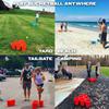 BucketBall | Team Color Edition | Combo Pack (Black/Silver): Original Yard Pong Game: Best Camping, Beach, Lawn, Outdoor, Family, Adult, Tailgate, Jumbo, Giant Game view 2