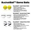 BucketBall | Team Color Edition | Combo Pack (Black/Silver): Original Yard Pong Game: Best Camping, Beach, Lawn, Outdoor, Family, Adult, Tailgate, Jumbo, Giant Game view 4