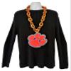 aminco Clemson tigers Fan Chain, Orange view 2