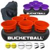 BucketBall | Team Color Edition | Party Pack (Orange/Purple): Original Yard Pong Game: Best Camping, Beach, Lawn, Outdoor, Family, Adult, Tailgate, Jumbo, Giant Game view 1