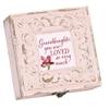 Cottage Garden Granddaughter You Are Loved - Blush Pink 6 x 6 Inch MDF Wood Musical Jewelry Box view 1