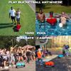 BucketBall | Team Color Edition | Party Pack (Green/Green): Original Yard Pong Game: Best Camping, Beach, Lawn, Outdoor, Family, Adult, Tailgate, Jumbo, Giant Game view 2