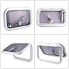 NovelBee 16.2" x10.5" Rectangular Deck Hatch,Aluminum Alloy Boat Porthole Window,Push Out Opening Portlight Window for Boat Yacht RV view 3